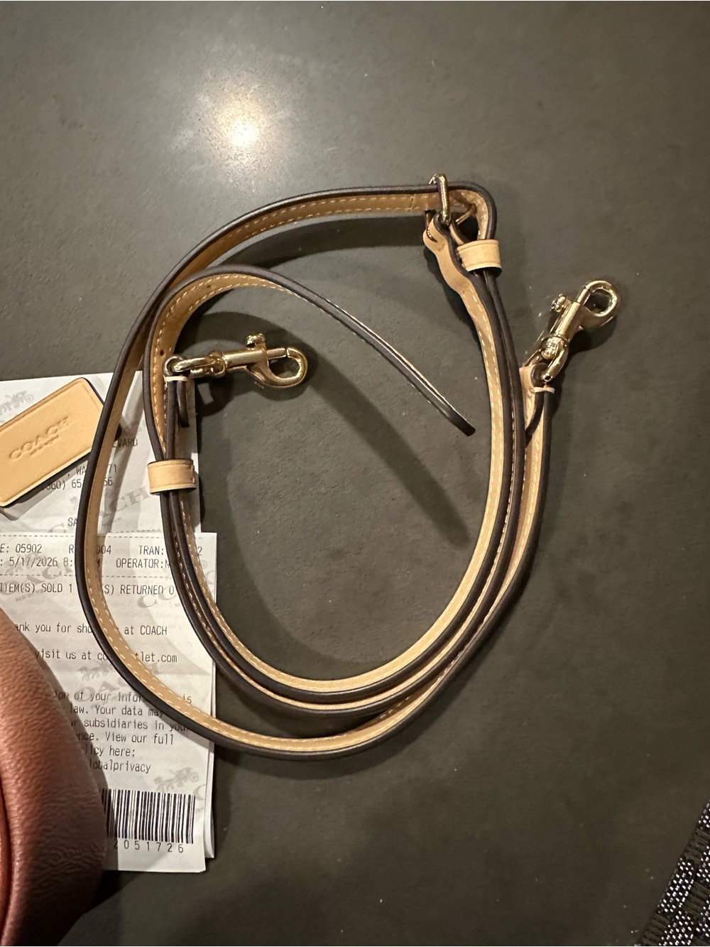 Coach Ombre Brown Teri Mini Crossbody Bag - Picture 10 of 12